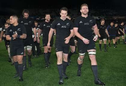 L'équipe de rugby des All Blacks en Nouvelle-Zélande