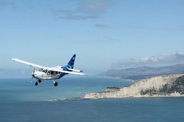 Nouvelle-Zélande - Kaikoura - Kaikoura vue des airs en avion léger