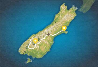 Autotour Inland Scenic Road en Nouvelle-Zélande