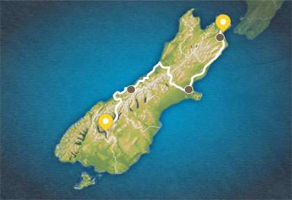 Autotour Nouvelle-Zélande la traversée de l'Ile du Sud