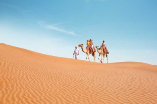 Émirats Arabes Unis - Dubai - Matinée dans le désert de Dubai © DTCM