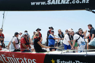 Nouvelle-Zélande - Auckland - Sortie en mer à bord d'un voilier de l'America's Cup