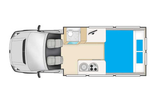 Nouvelle-Zélande - Camping car - Cheapa Campa 2 Berth
