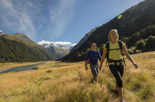 Nouvelle-Zélande - Te Anau - Randonnée guidée sur la Routeburn Track © Destination Fiordland