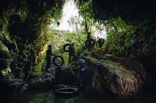 Nouvelle-Zélande - Waitomo Caves - Black Water Rafting - Excursion Black Labyrinth