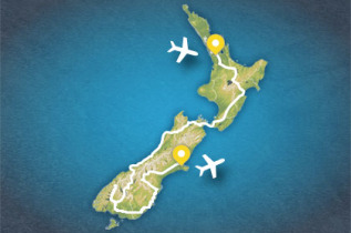 Carte Nouvelle-Zélande - Circuit Aotearoa
