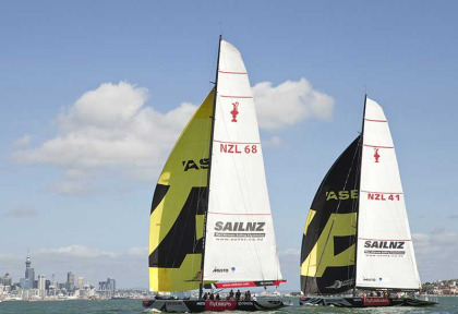 Nouvelle-Zélande - Auckland - Sortie en mer à bord d'un voilier de l'America's Cup