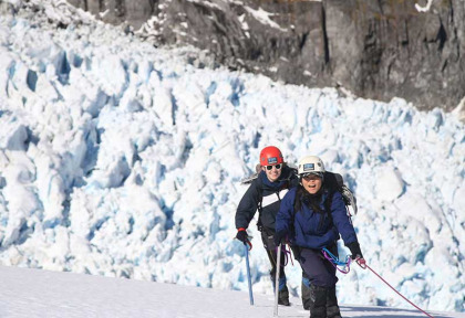 Nouvelle-Zélande - Fox Glacier - Ascension guidée du Chancellor Dome, accès en hélicoptère © Fox Glacier Guiding