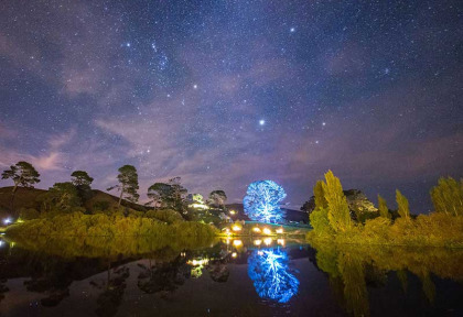 Nouvelle-Zélande - Matamata - Soirée au village de Hobbiton