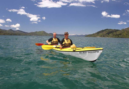 Nouvelle-Zélande - Marlborough Sounds - Kayak à Ship Cove - aller en bateau-taxi, retour par le service de livraison postale