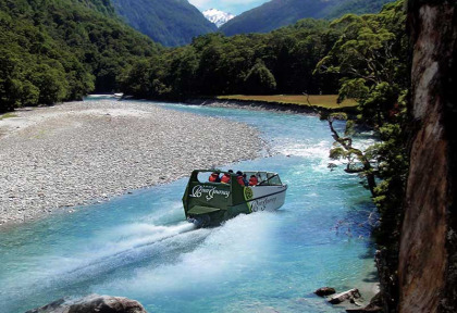 Nouvelle-Zélande - Wanaka - Jet boat sur la rivière Matukituki et randonnée sauvage