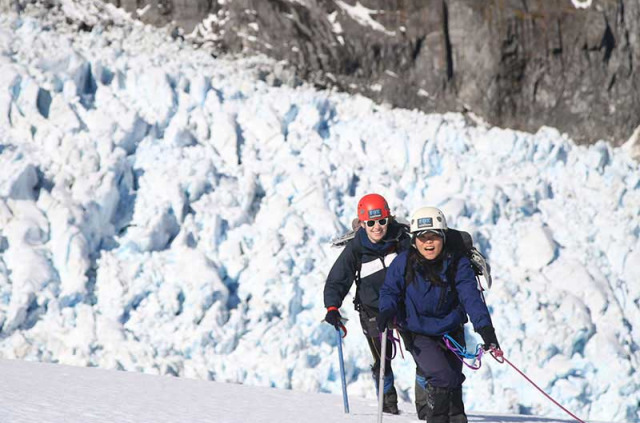 Nouvelle-Zélande - Fox Glacier - Ascension guidée du Chancellor Dome, accès en hélicoptère © Fox Glacier Guiding