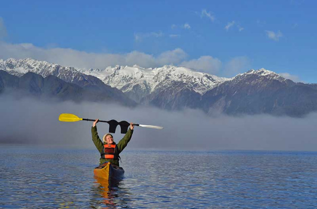 Nouvelle-Zélande - Franz Josef - Matinée de kayak sur le lac Mapourika